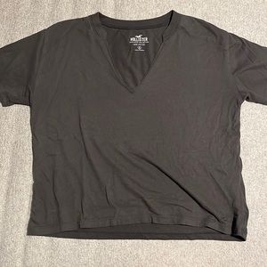 Hollister grey v-neck shirt